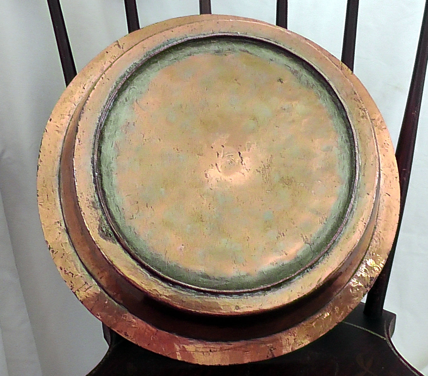 Large Copper Tinned Dish Diameter 29cm