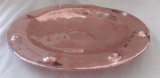 Arts & Crafts Large Copper Charger/Dish/Bowl/Collection Plate
