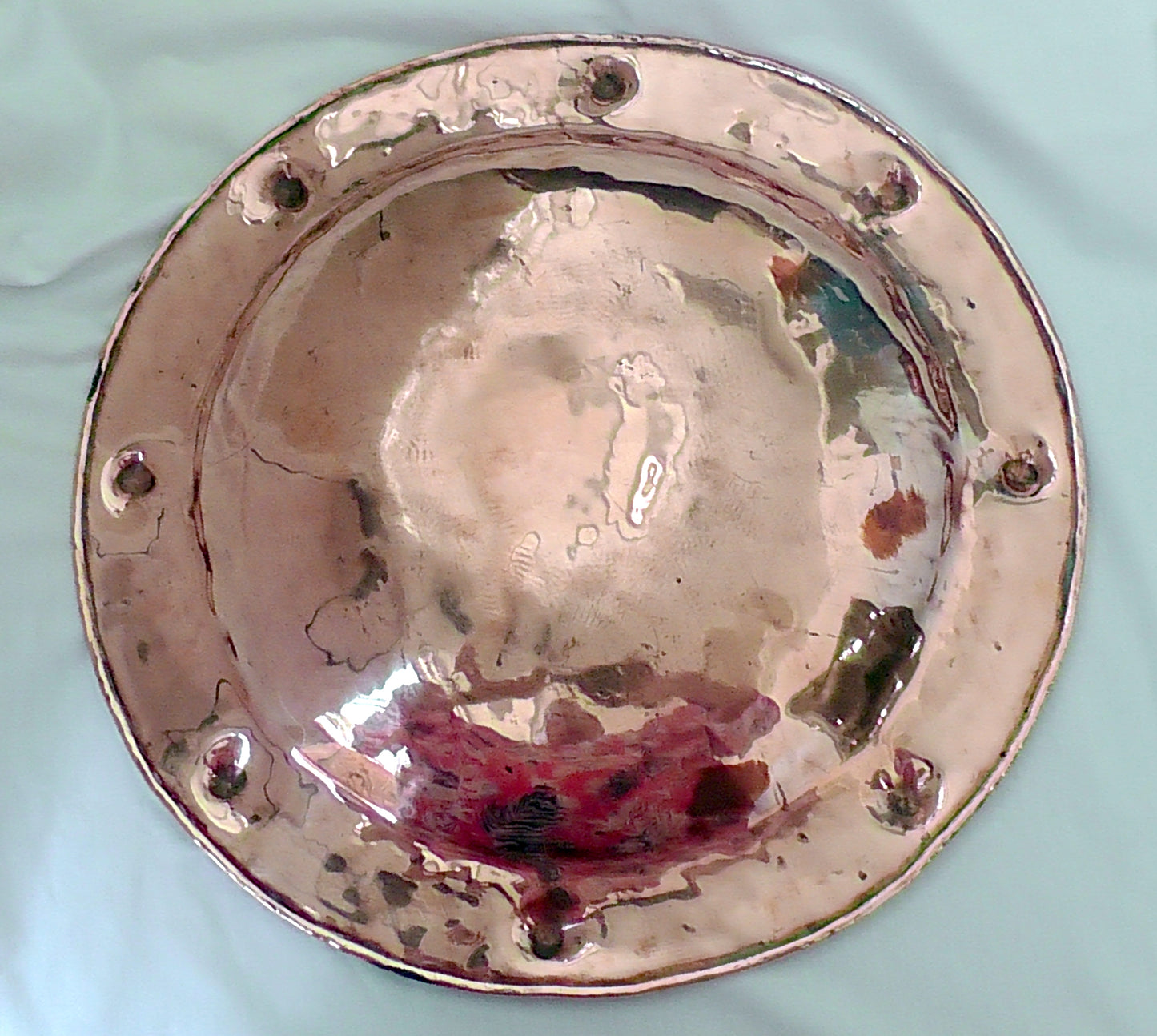 Arts & Crafts Large Copper Charger/Dish/Bowl/Collection Plate