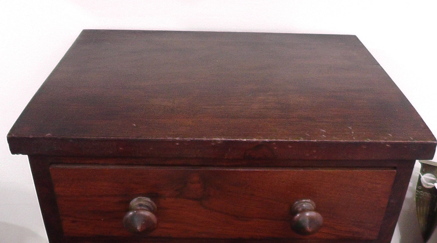 Early 19th Century Apprentice Piece Rosewood Chest