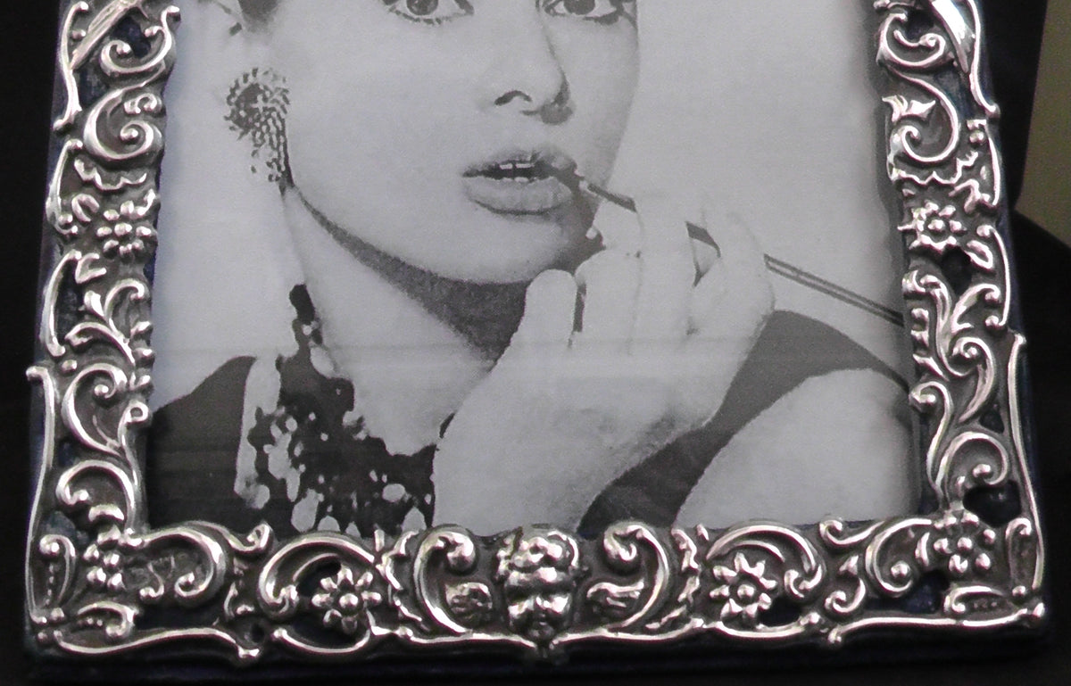 Solid Silver Art Nouveau Photo/Picture Frame Chester 1900 - 18.5cm x 13cm