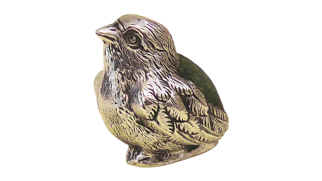 Antique Solid Silver Chick Pin Cushion by Sampson Morden dates 1905