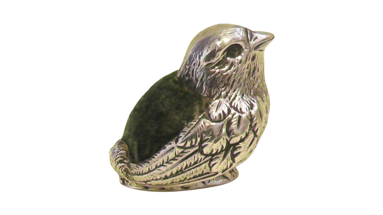 Antique Solid Silver Chick Pin Cushion by Sampson Morden dates 1905