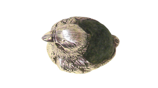 Antique Solid Silver Chick Pin Cushion by Sampson Morden dates 1905