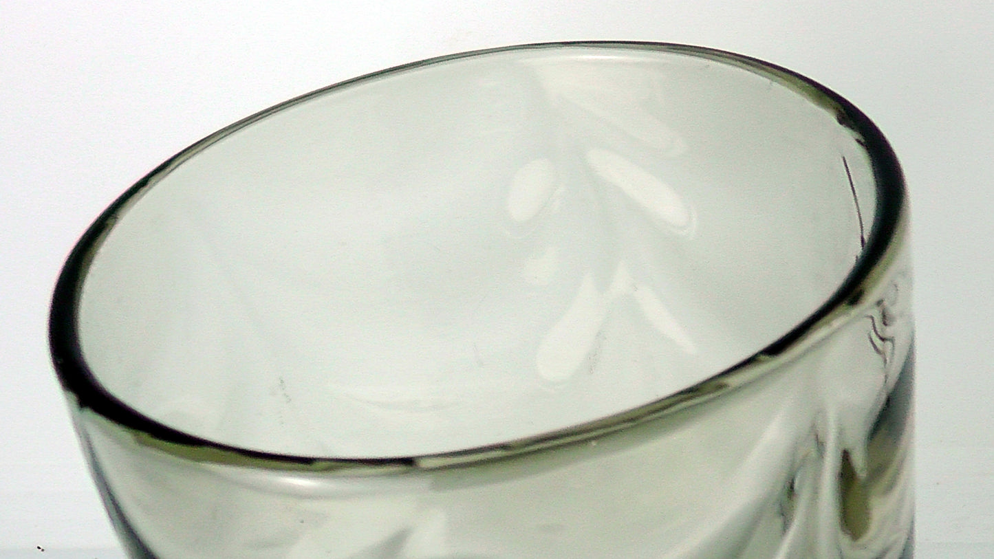 Whitefriars Vase #8473 Wave Ribbed - Cinnamon - 15cm tall