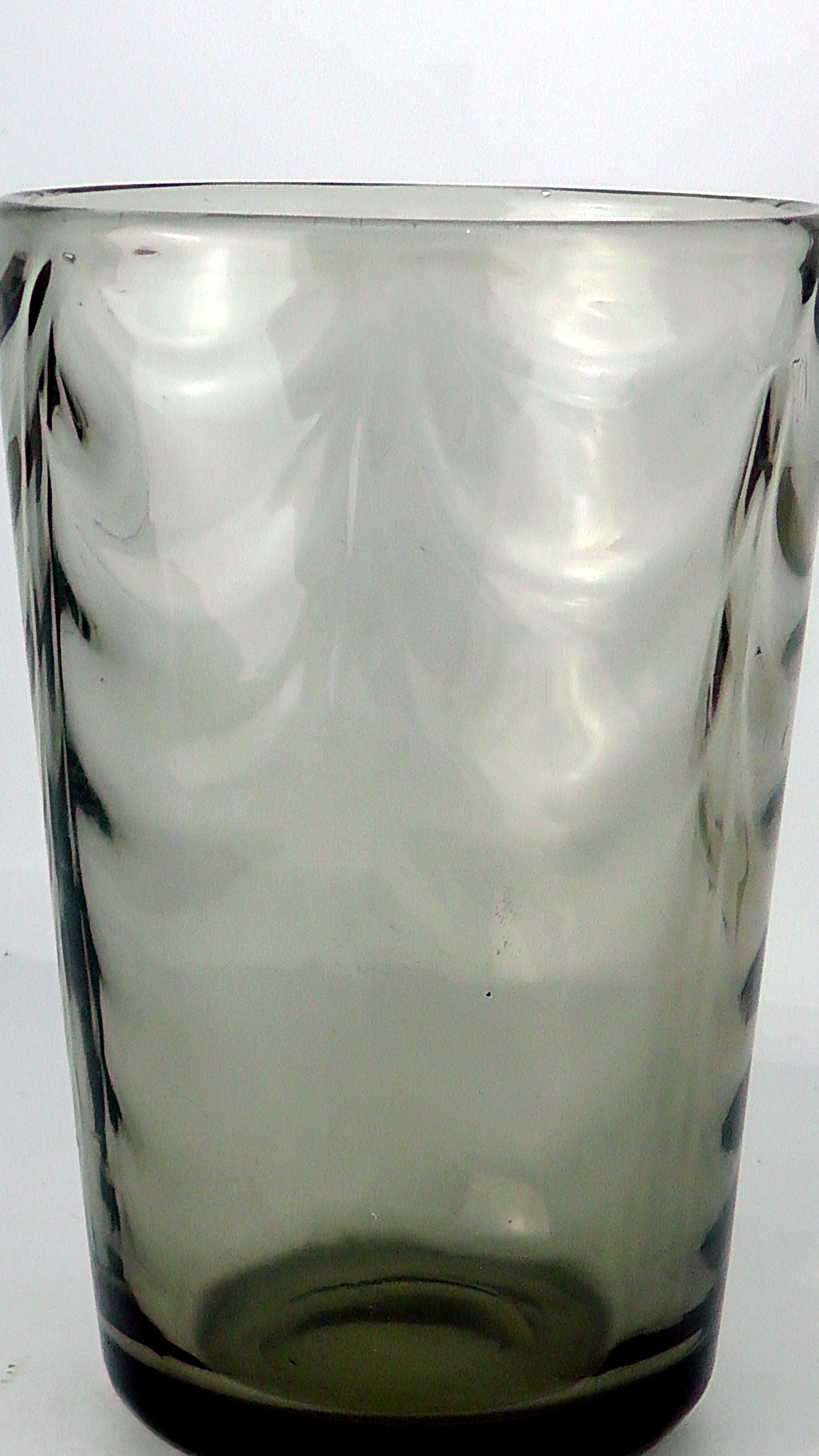 Whitefriars Vase #8473 Wave Ribbed - Cinnamon - 15cm tall