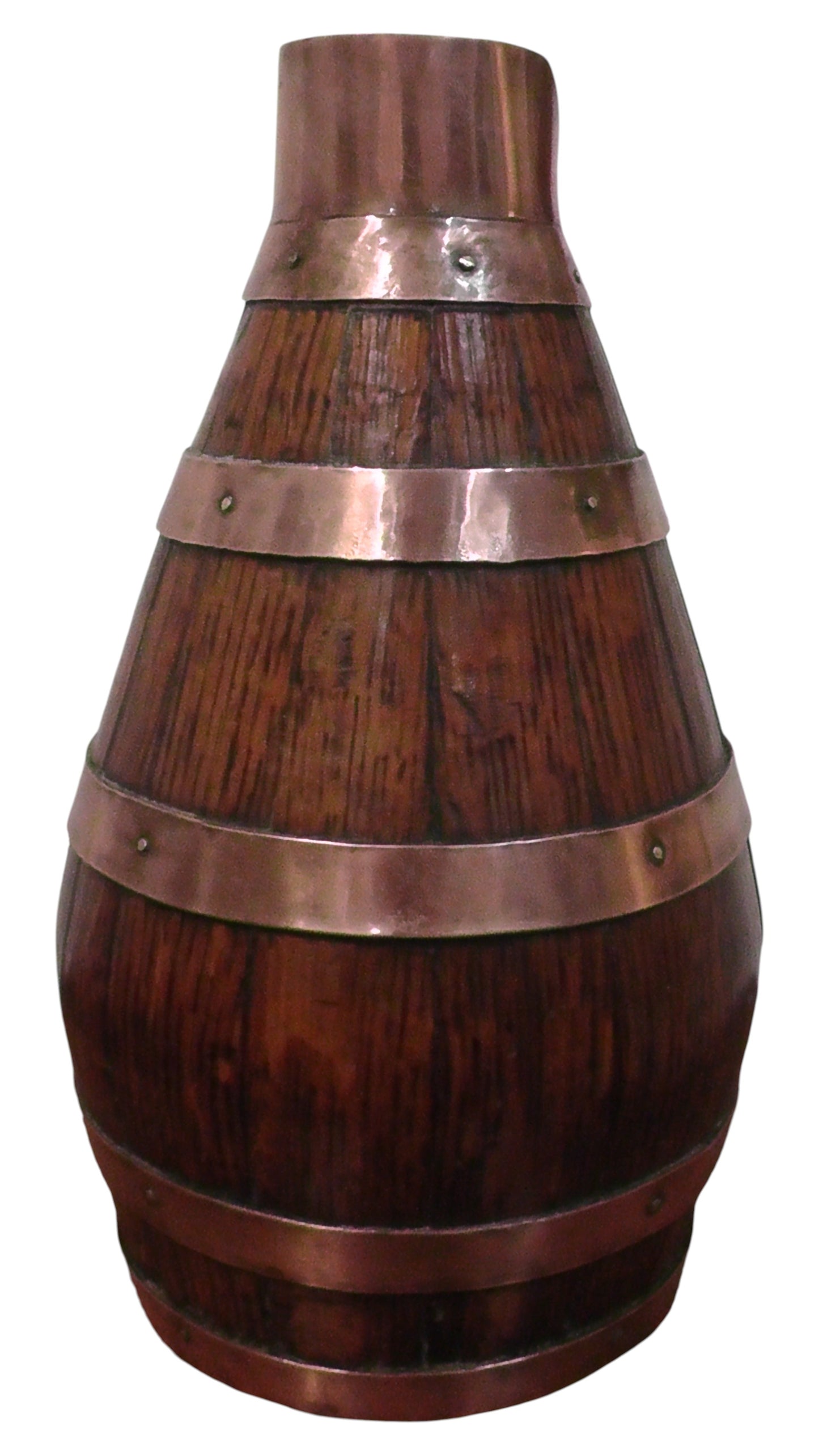 Antique French Coopered Cider Jug (28cm Tall)