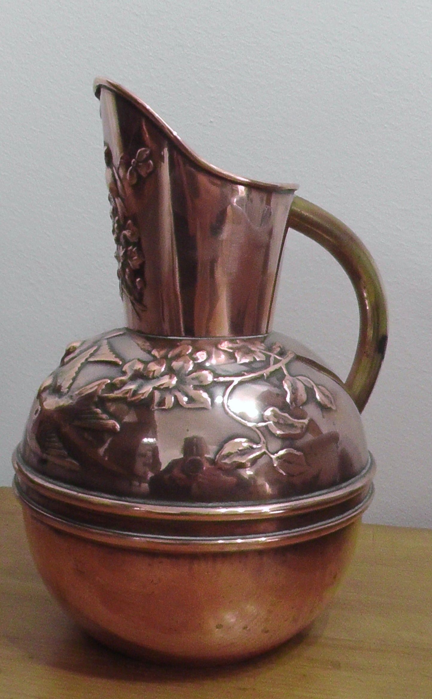 Art Nouveau Copper Jug
