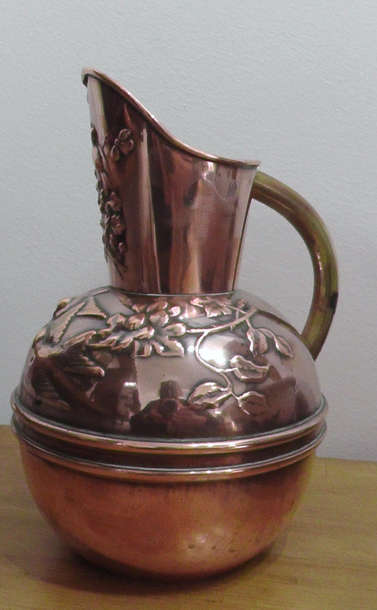Art Nouveau Copper Jug
