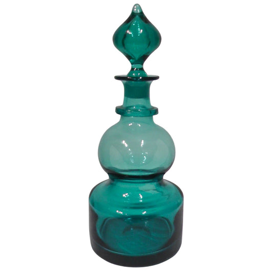 Mid Century Frank Thrower Dartington Glass Blue Decanter