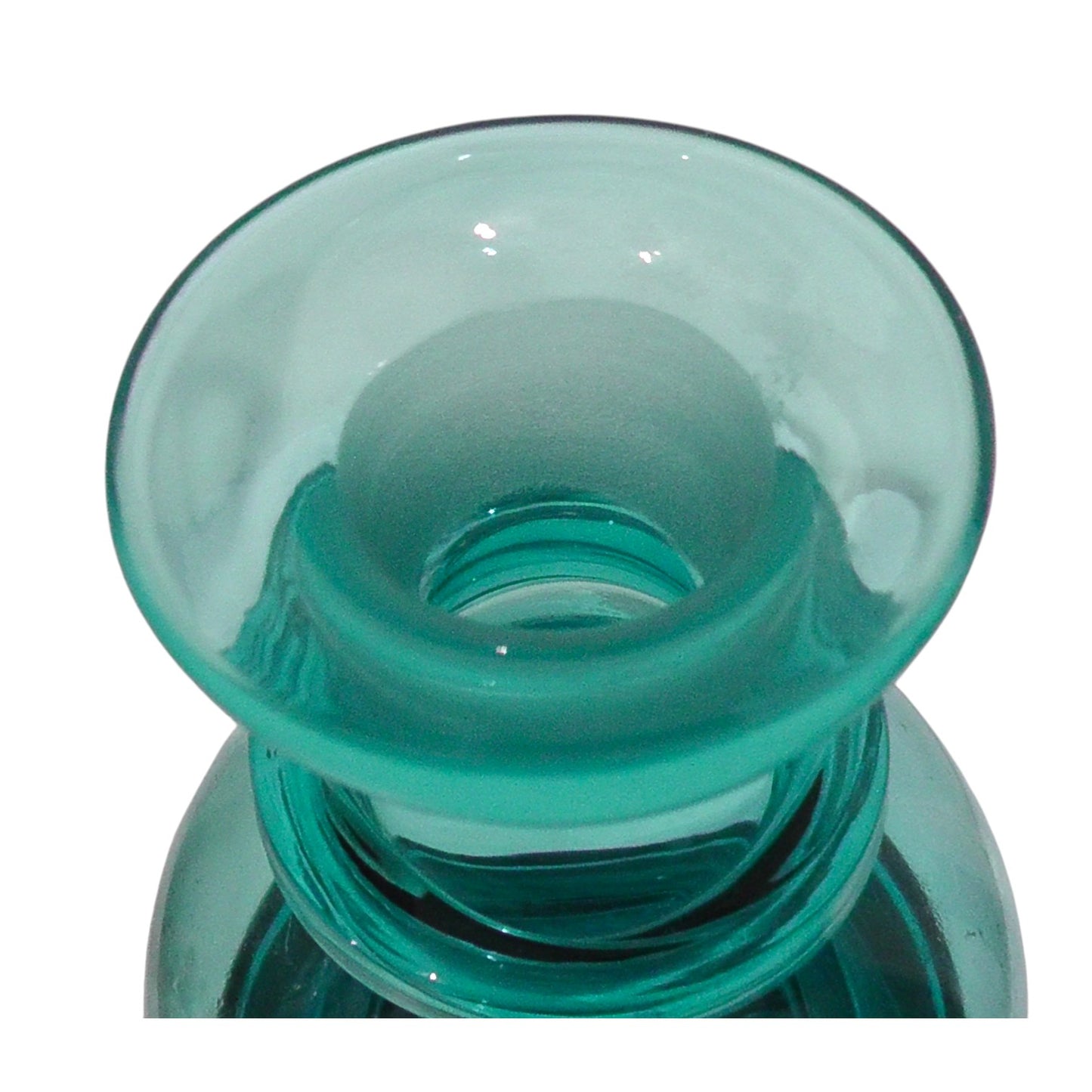 Mid Century Frank Thrower Dartington Glass Blue Decanter