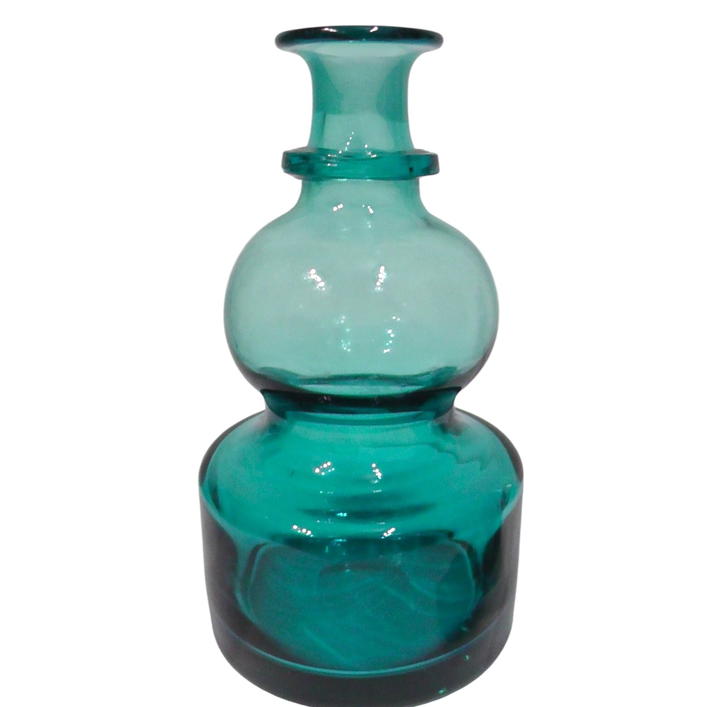 Mid Century Frank Thrower Dartington Glass Blue Decanter
