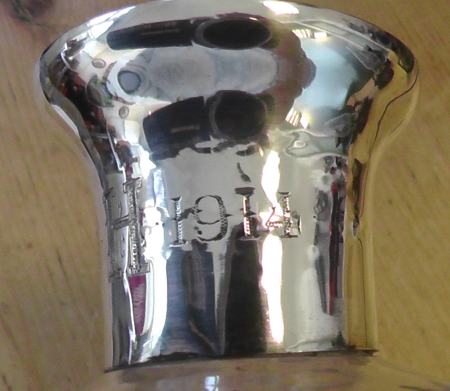 Silver Rimmed Heavy Cut Glass Waisted Decanter dates 1912 - Stephenson & Sons