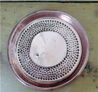 Small Arts and Crafts Copper Dish/Plate with Reg No: