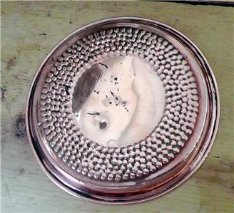 Small Arts and Crafts Copper Dish/Plate with Reg No: