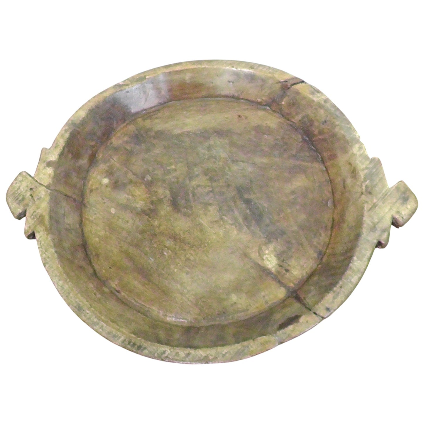 Large Antique Indian Rustic Parat Bowl