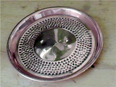 Small Arts and Crafts Copper Dish/Plate with Reg No: