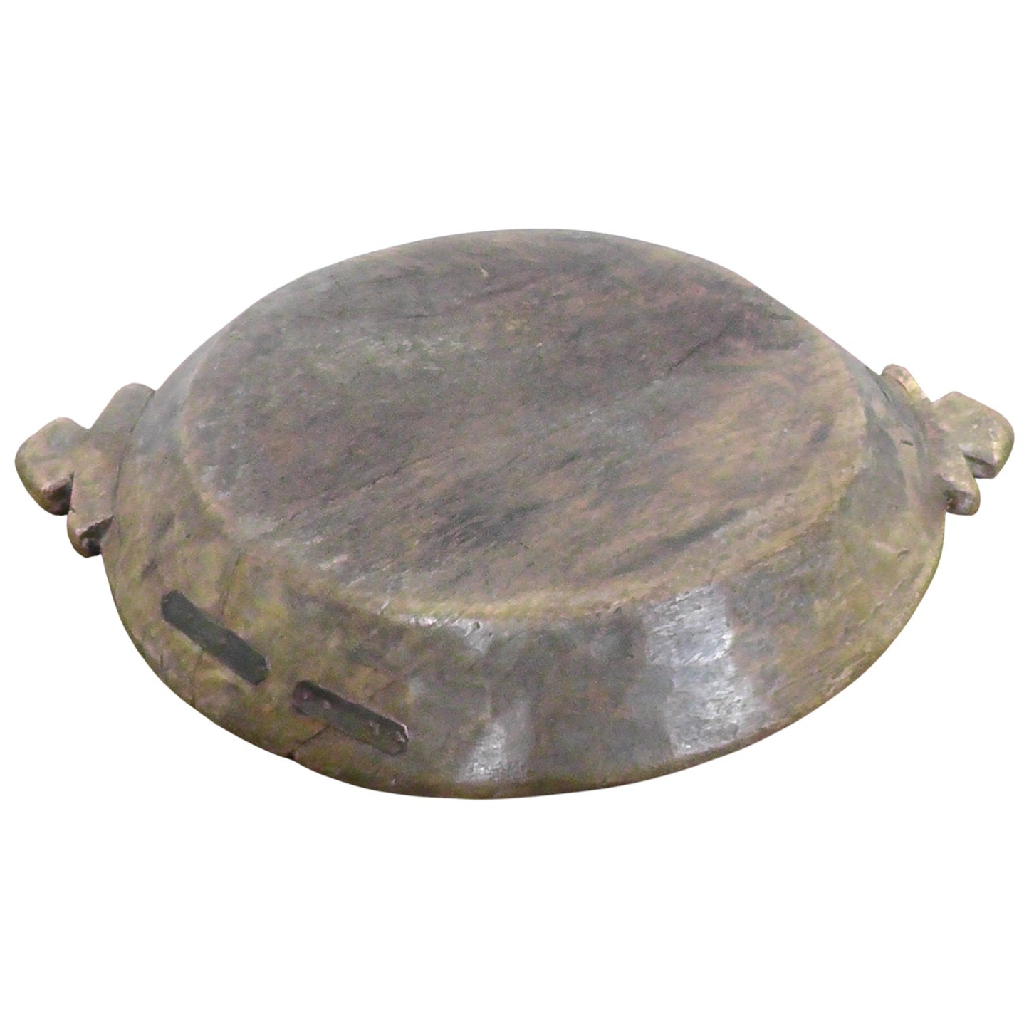 Large Antique Indian Rustic Parat Bowl