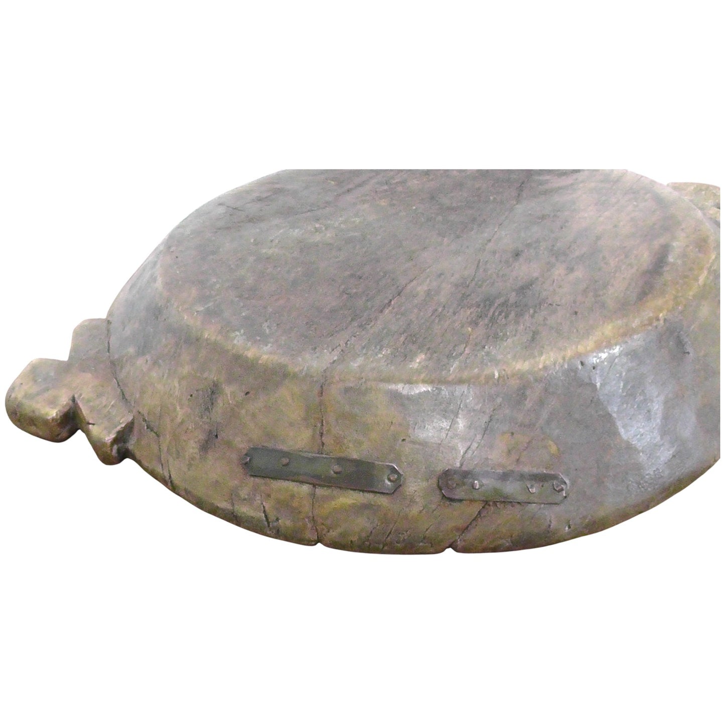 Large Antique Indian Rustic Parat Bowl