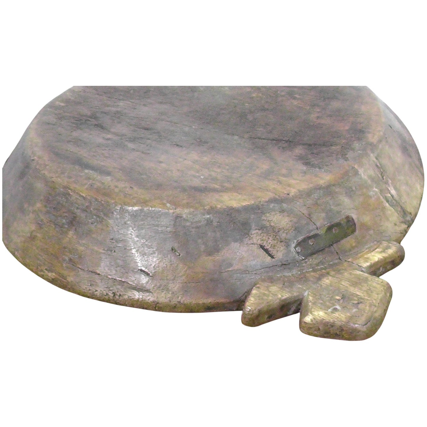 Large Antique Indian Rustic Parat Bowl