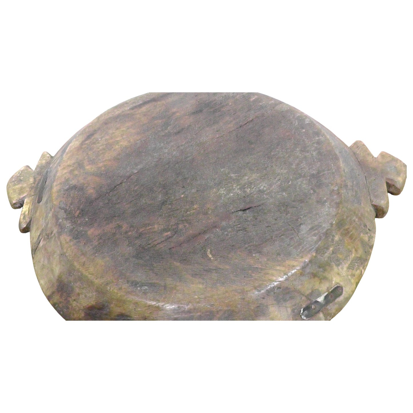 Large Antique Indian Rustic Parat Bowl