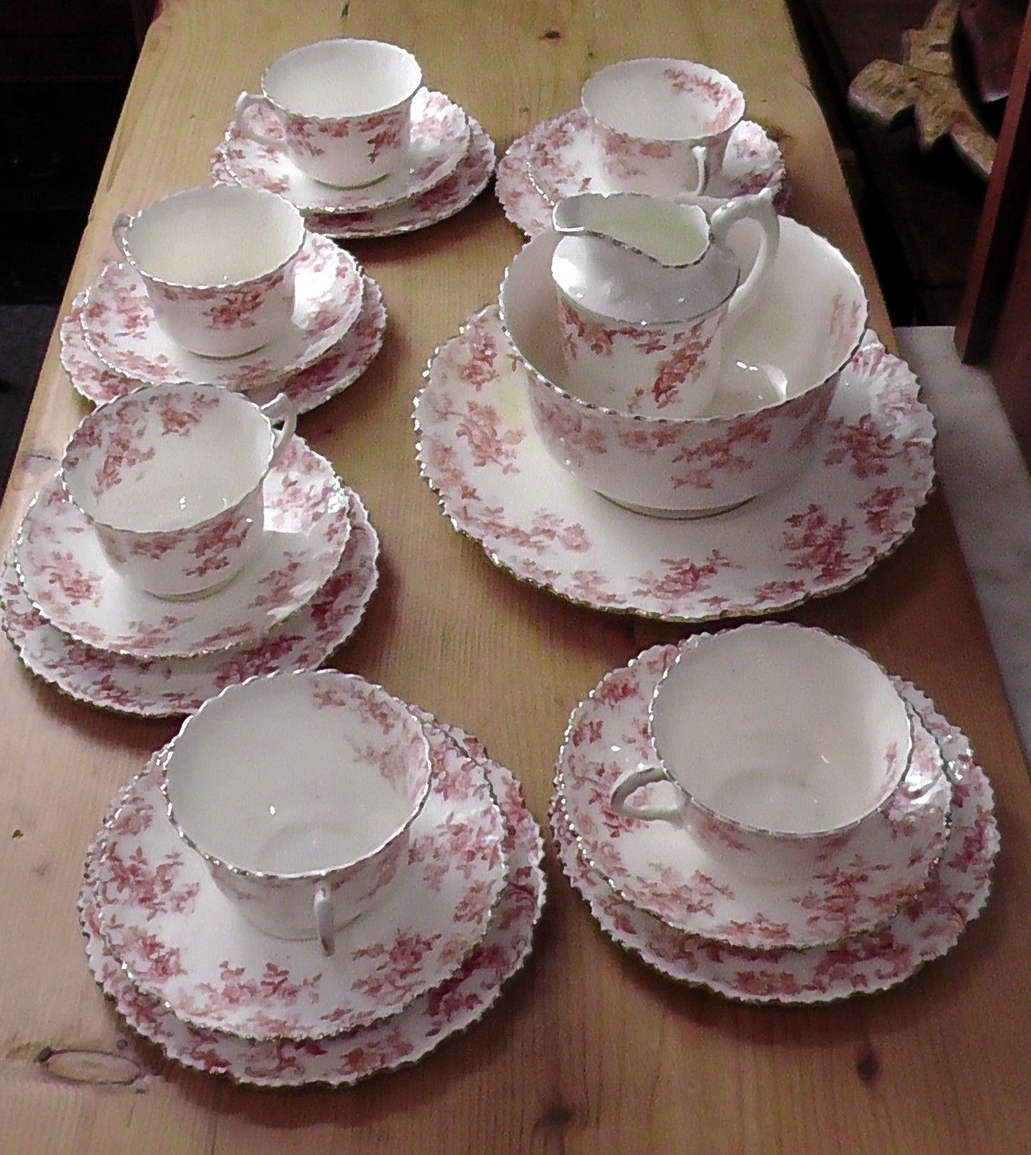 Edwardian Floral Tea Set x 21 Pieces