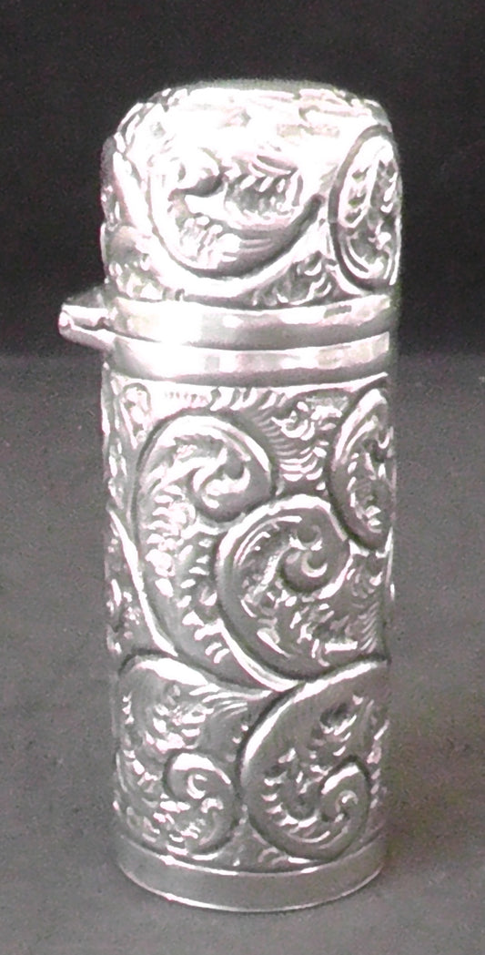 Small Silver Encased Scent Bottle - Chester 1892
