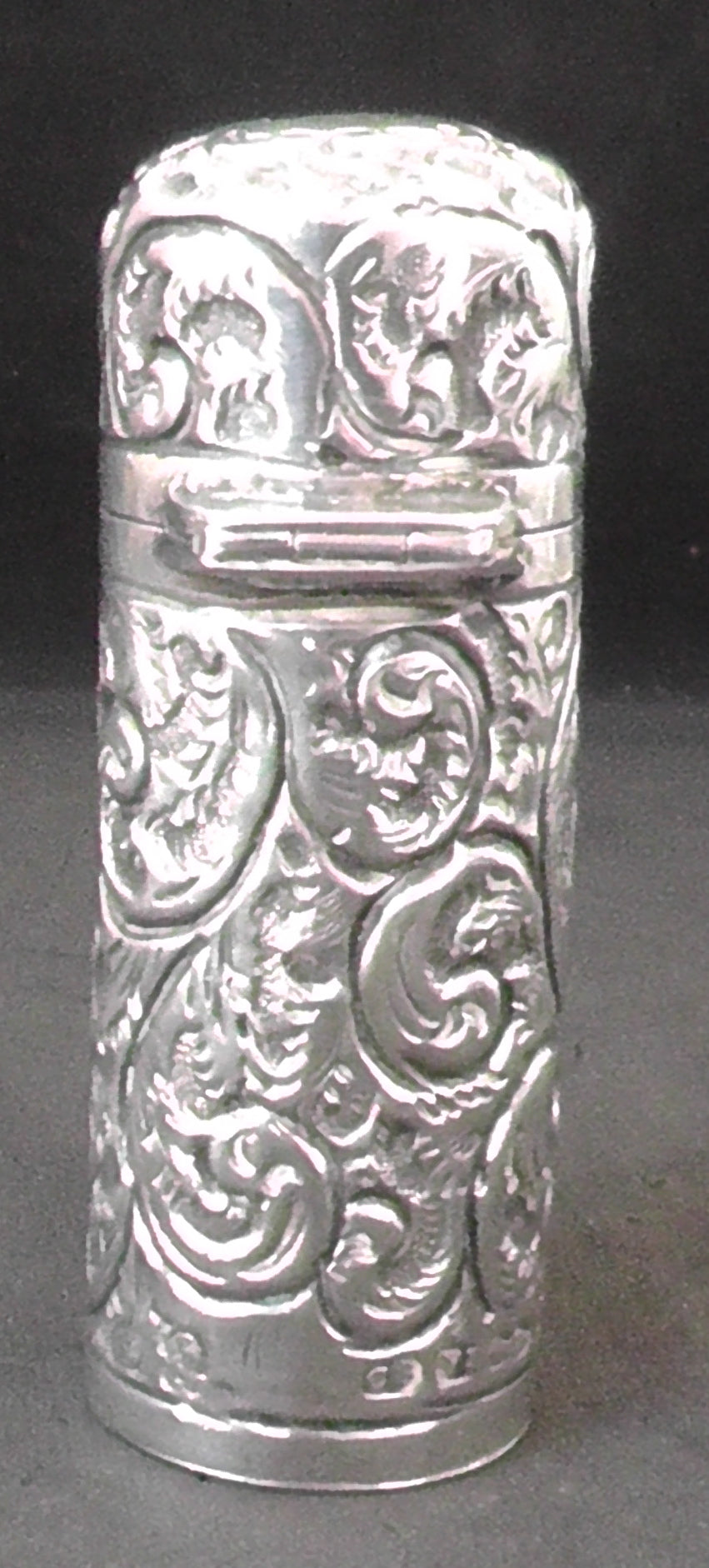 Small Silver Encased Scent Bottle - Chester 1892