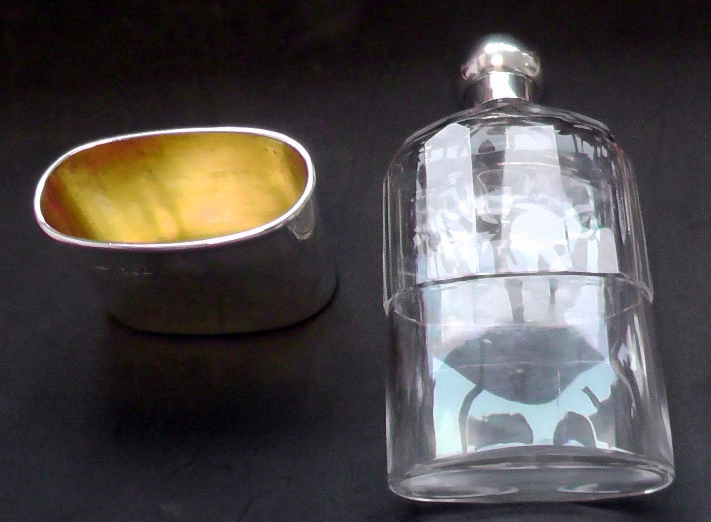 Asprey Silver Hip Flask dated 1896