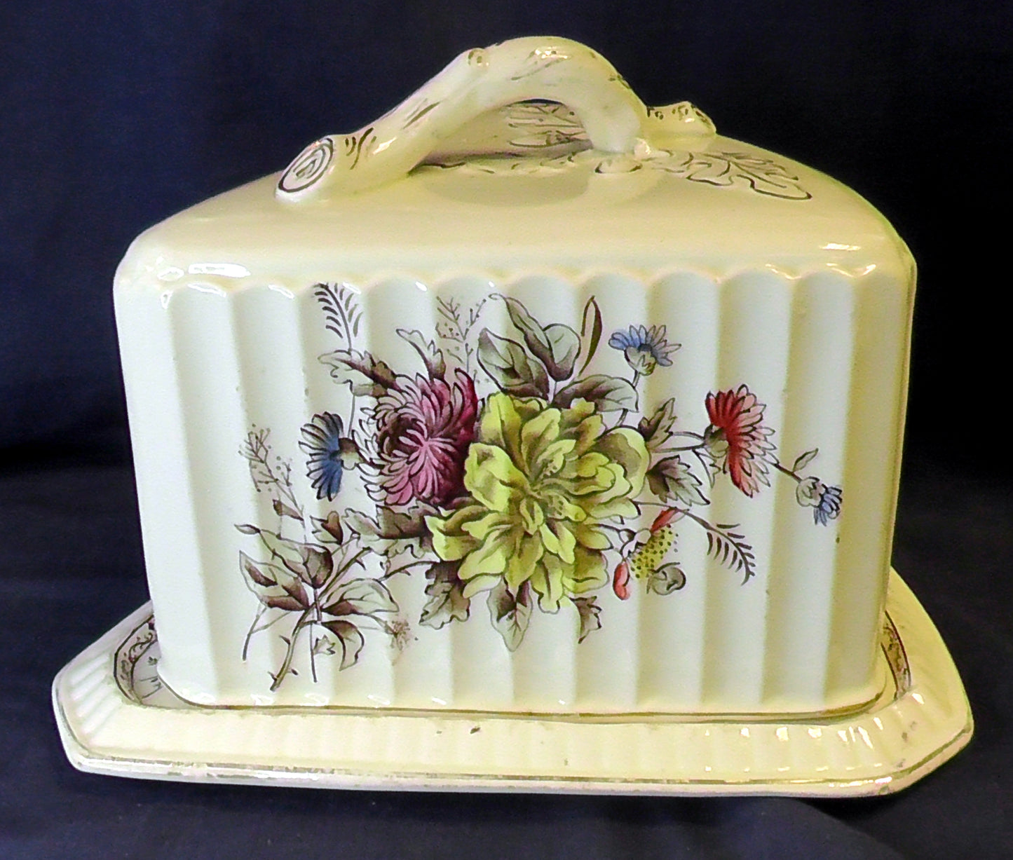 Antique French Large Sevres Cheese/Stilton Dish