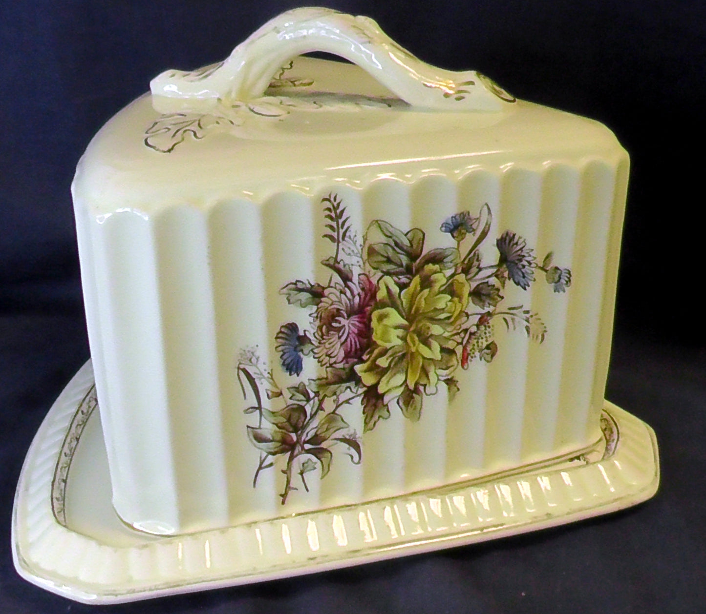 Antique French Large Sevres Cheese/Stilton Dish