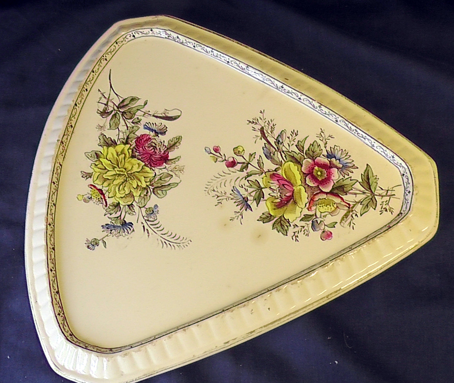 Antique French Large Sevres Cheese/Stilton Dish