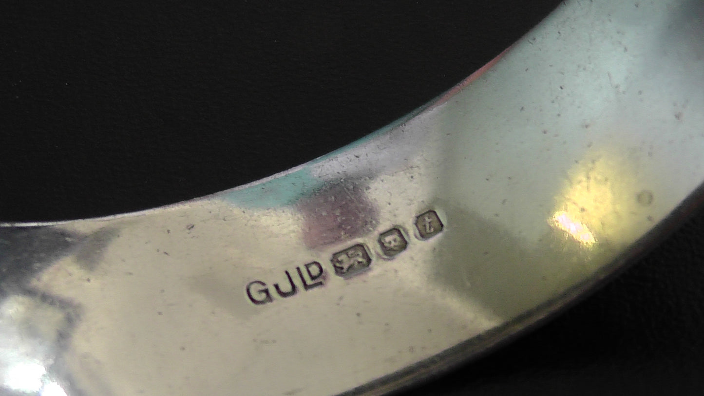 Georg Jensen Solid Silver Hinged Bracelet dates 1974