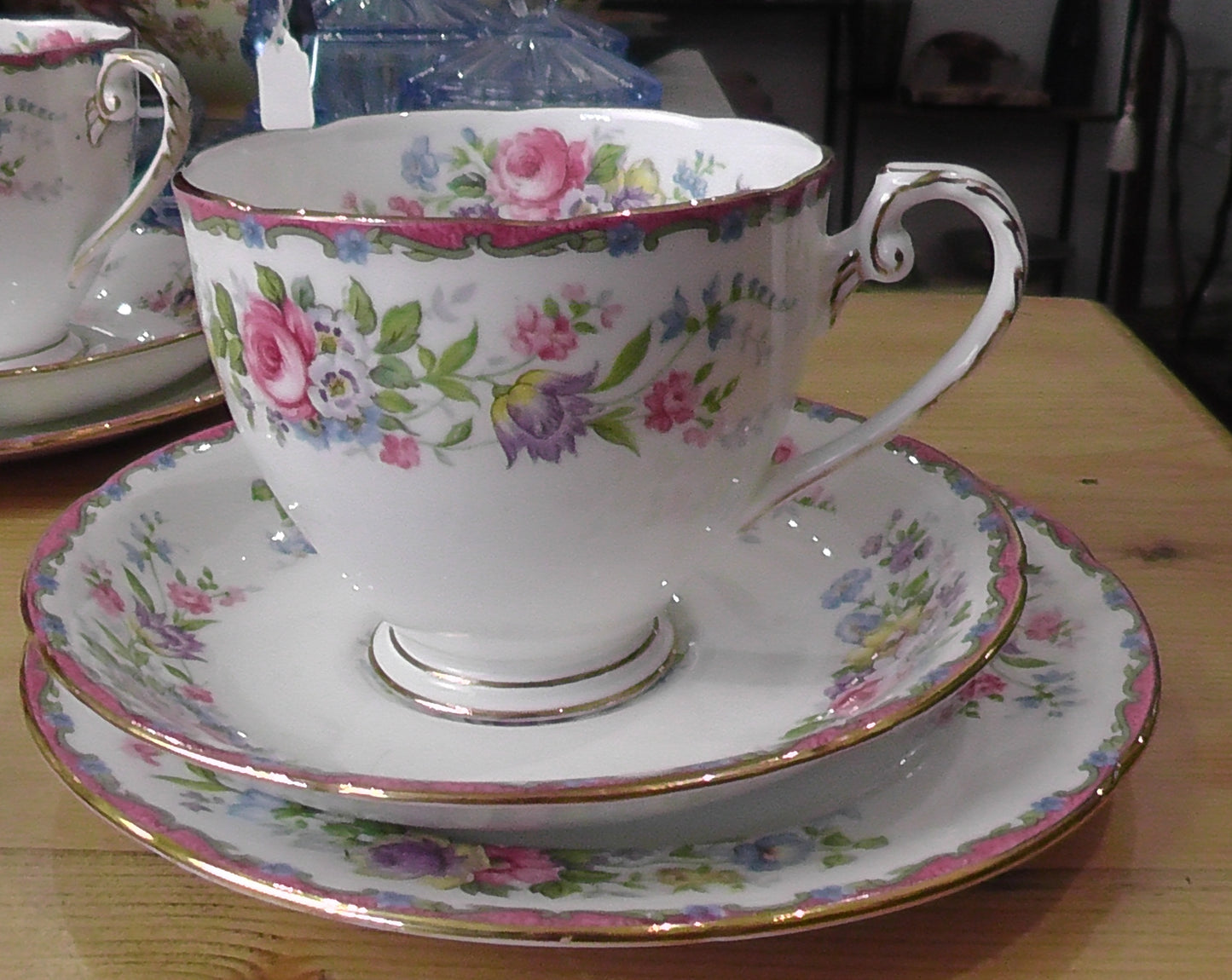 Royal Grafton Tea Set Pink & Floral x 21 Pieces