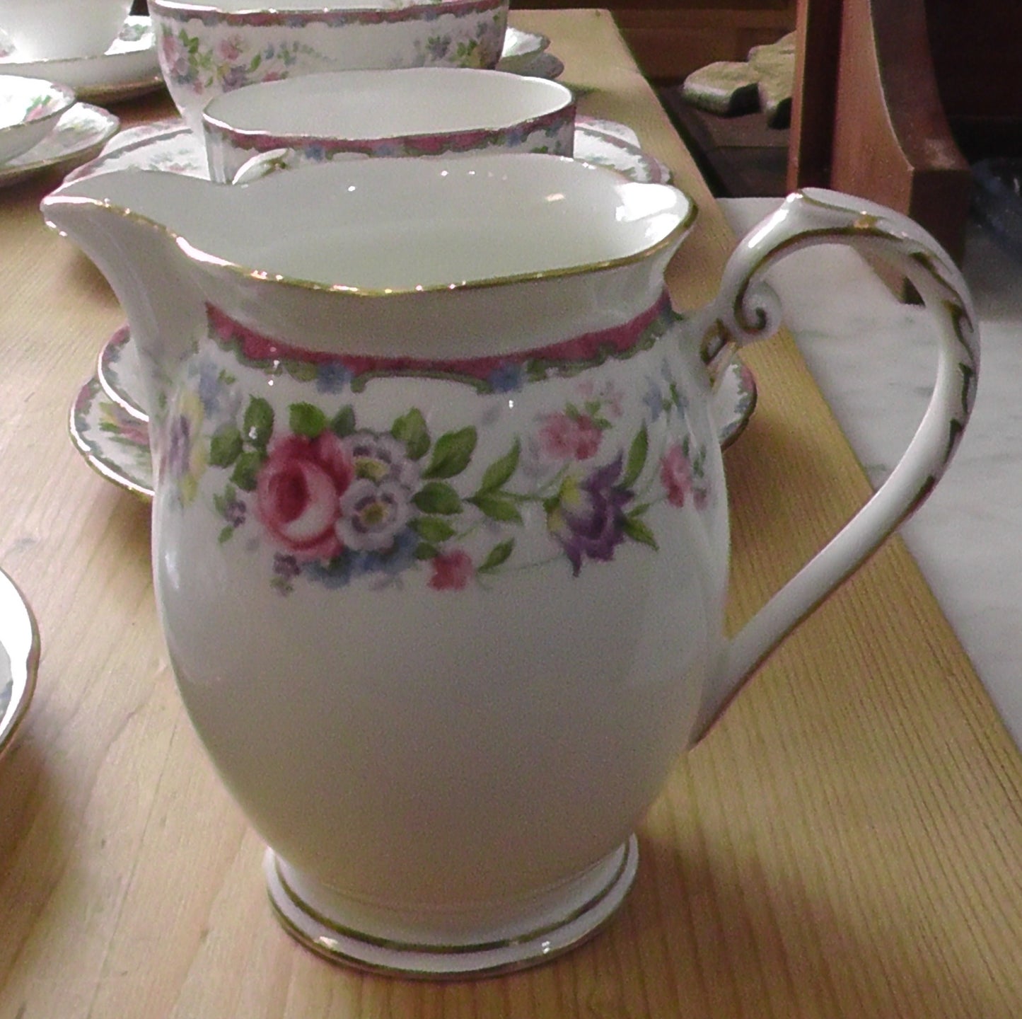 Royal Grafton Tea Set Pink & Floral x 21 Pieces