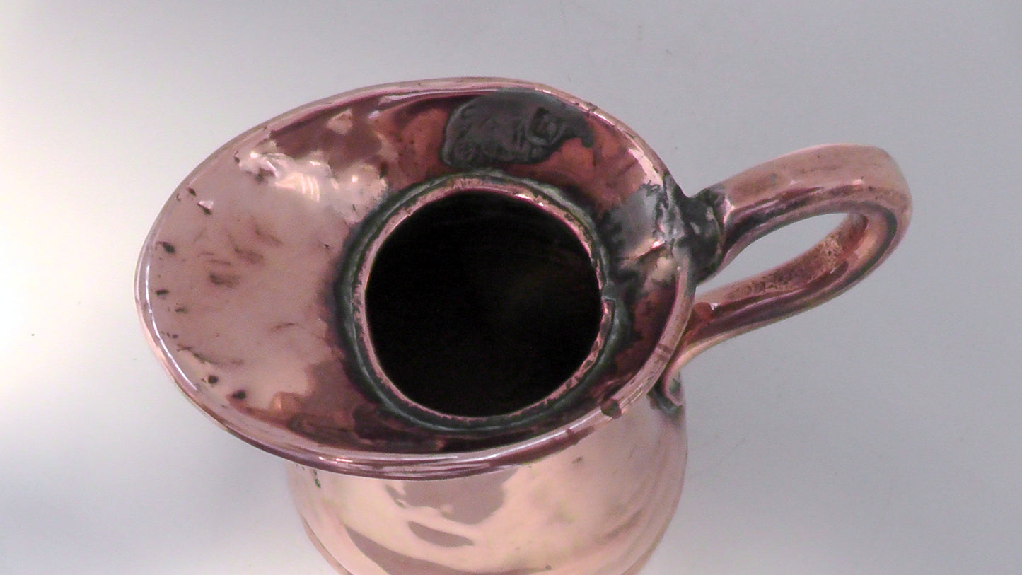 Victorian 1/2 Pint Copper Flagon/Harvest Jug