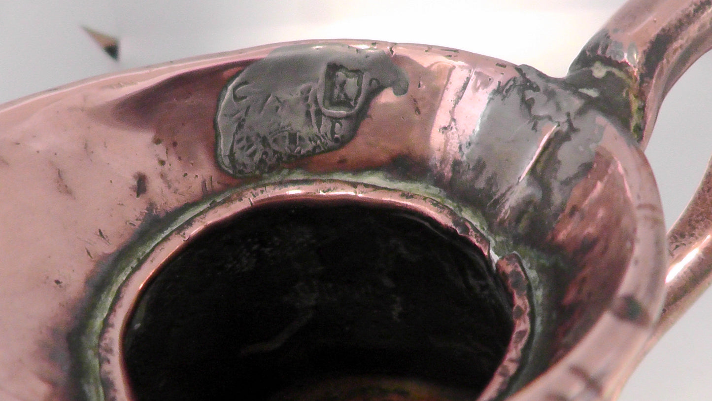 Victorian 1/2 Pint Copper Flagon/Harvest Jug
