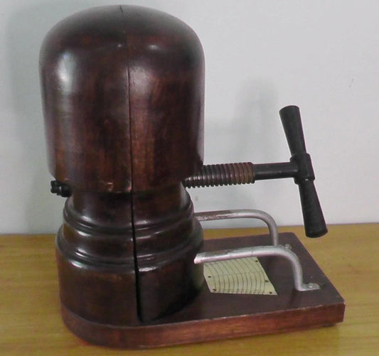 Antique Milliners Hat Mould Block/Hat Stretcher/Haberdashery Shop Display
