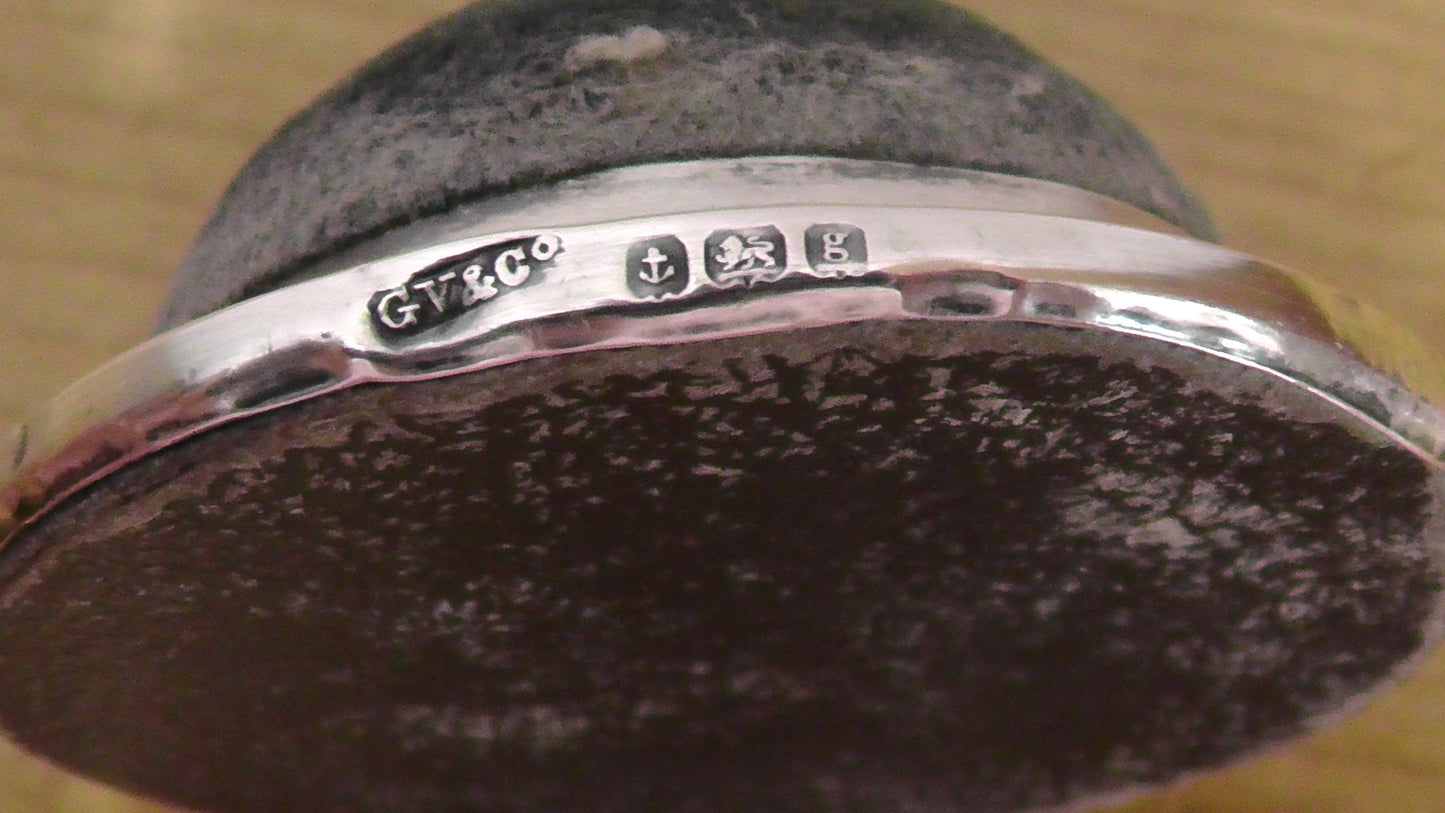 Solid Silver Hat Pin Stand - Dates 1906