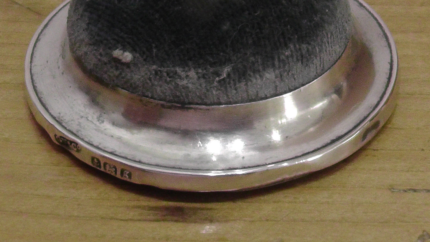 Solid Silver Hat Pin Stand - Dates 1906