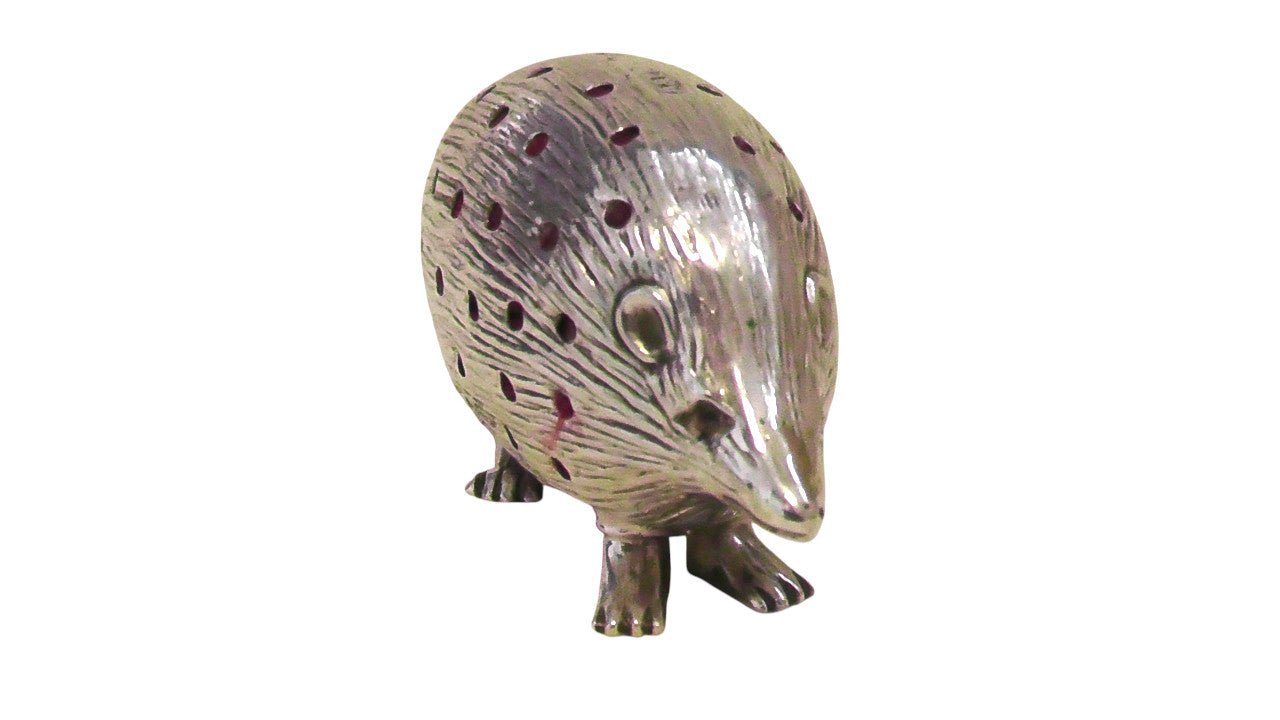 Antique Solid Silver Hedgehog Pin Cushion by Adie & Lovekin dates 1905