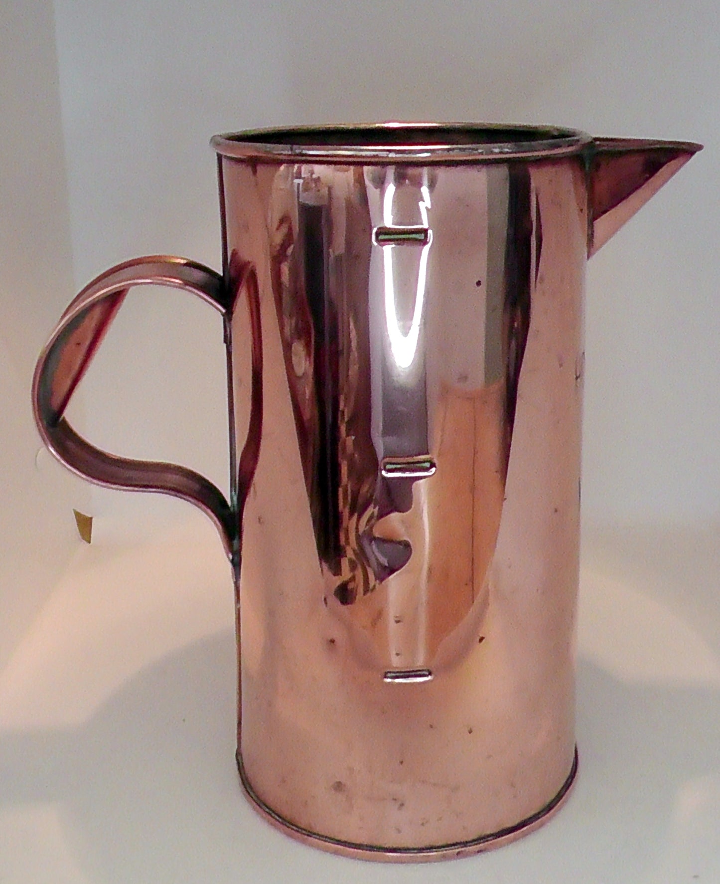 Fantastic Antique Large Copper Horlicks Jug #1