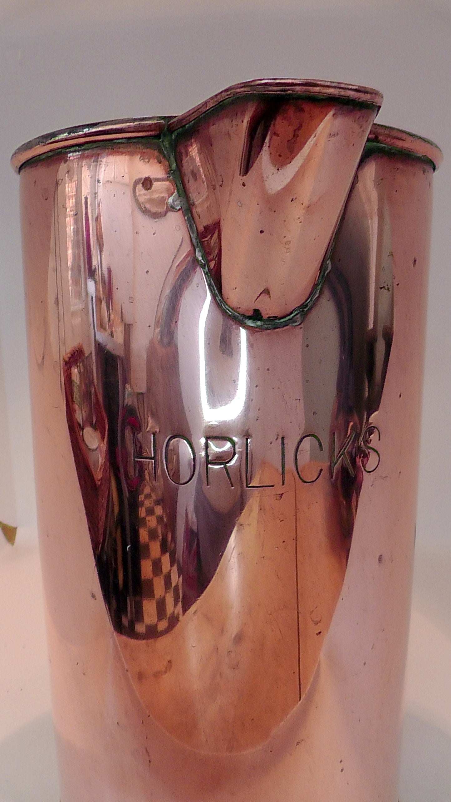 Fantastic Antique Large Copper Horlicks Jug #1