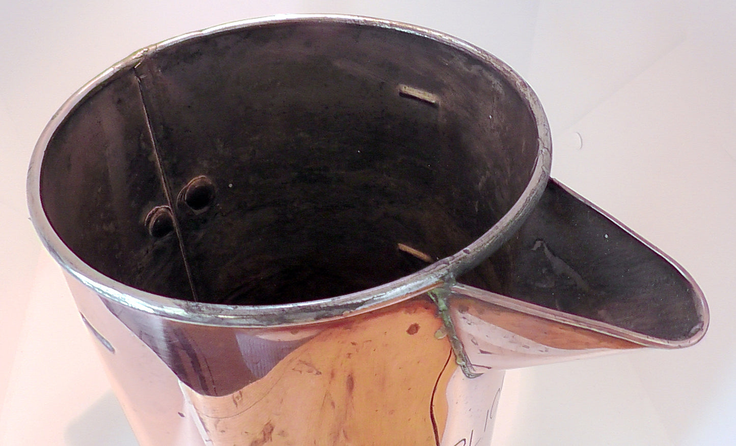 Fantastic Antique Large Copper Horlicks Jug #1