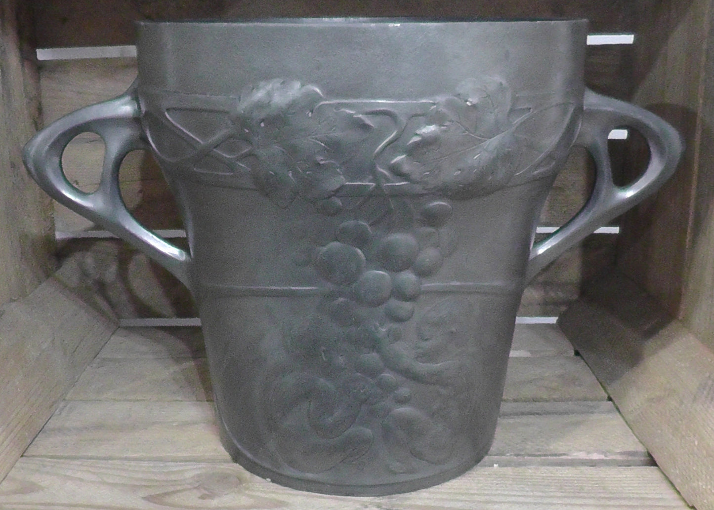 Large Art Nouveau Pewter Champagne Cooler by Osiris