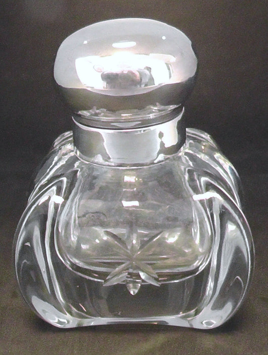 Solid Silver Topped Inkwell dates 1902