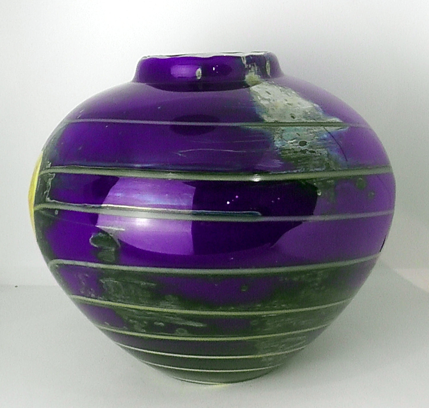 Large "Flora" Ball Vase designed by Jiri Suhajek - Novy Bor