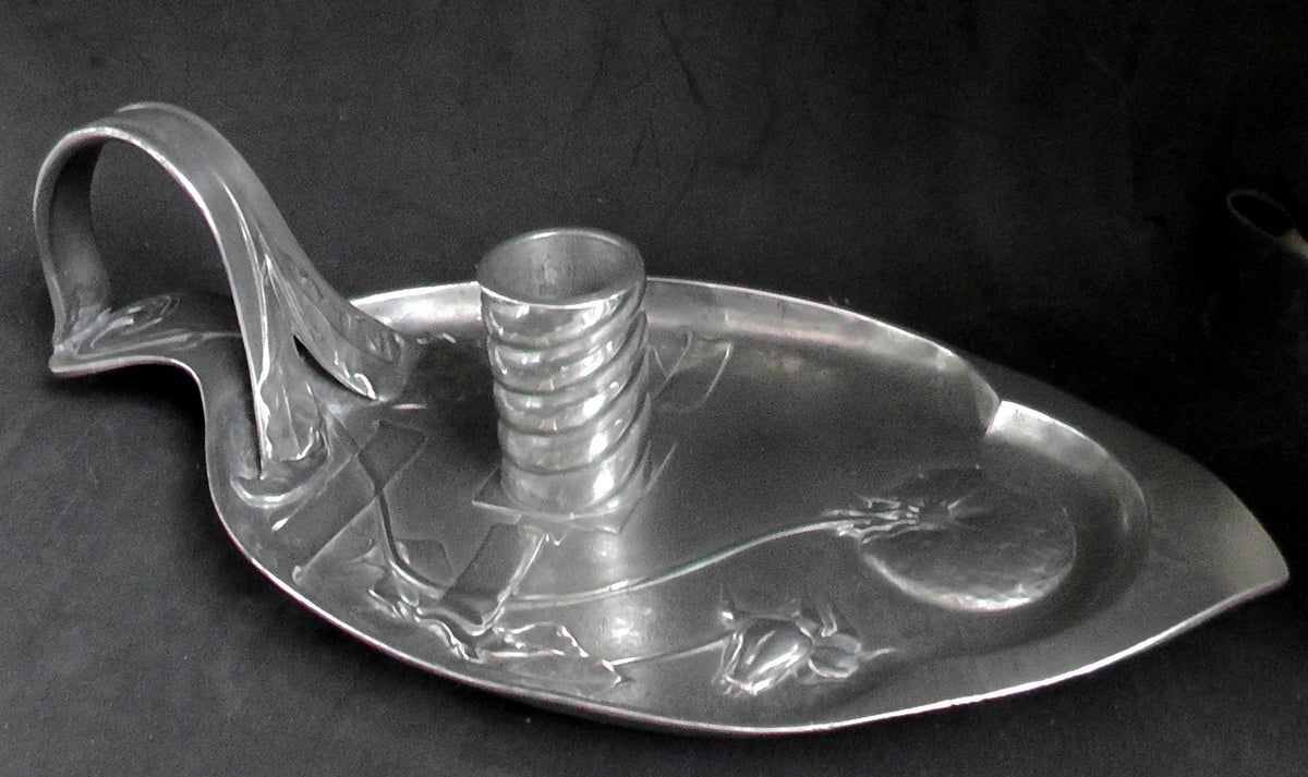 Kayzerzinn Art Nouveau Pewter Candle/Chamberstick #1