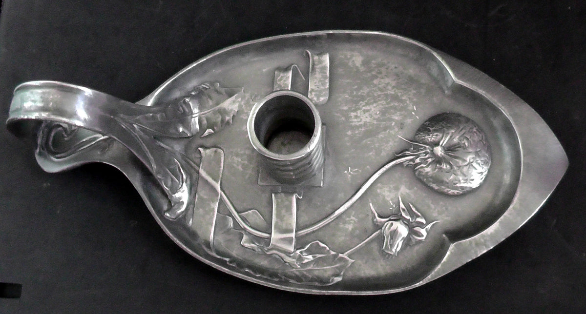 Kayzerzinn Art Nouveau Pewter Candle/Chamberstick #1