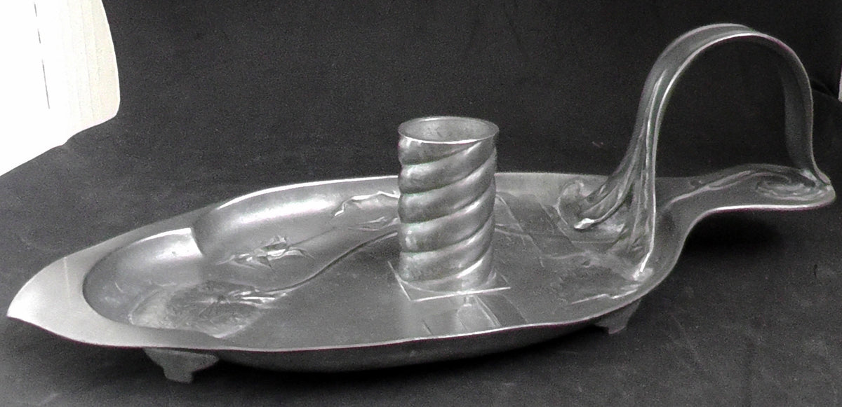Kayzerzinn Art Nouveau Pewter Candle/Chamberstick #2